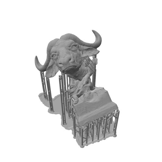 Buffalo Bust Sculpture