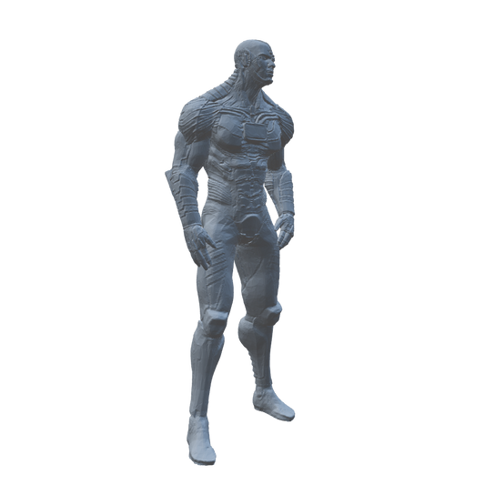 Cyborg Superhero Figurine