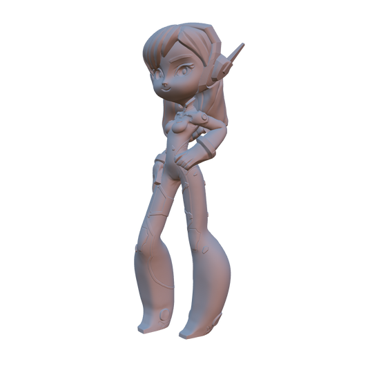 Chibi Mech Pilot Girl